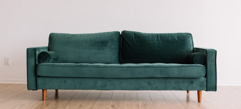 green sofa bed